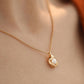 Gouden Decor Parels Pendant Halsketting