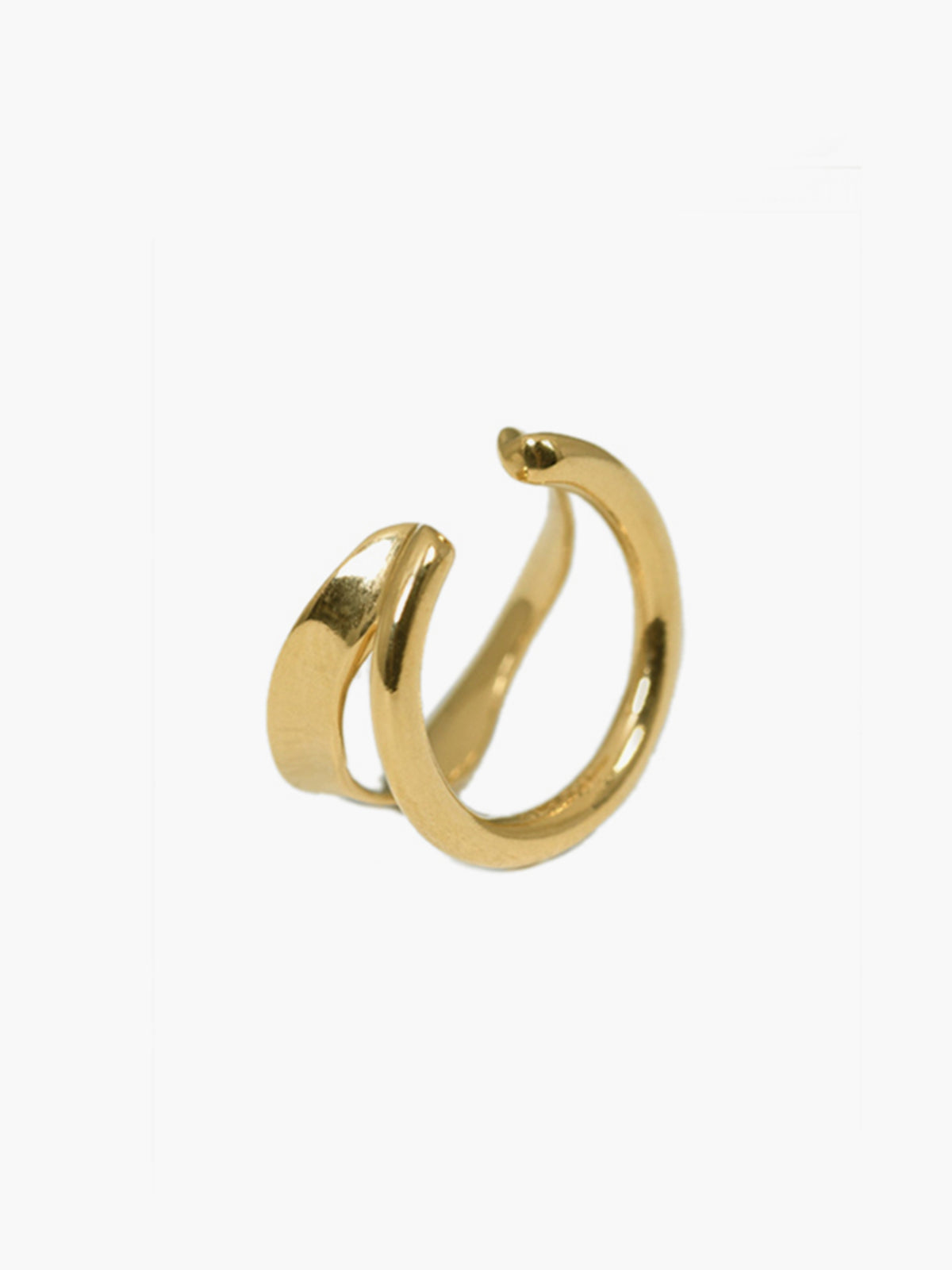 Dubbel Laag Onregelmatige Oor Ring - Set van 1 stuk
