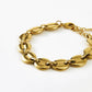 Elegante Gouden Koffieboon Armband