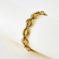 Elegante Gouden Koffieboon Armband