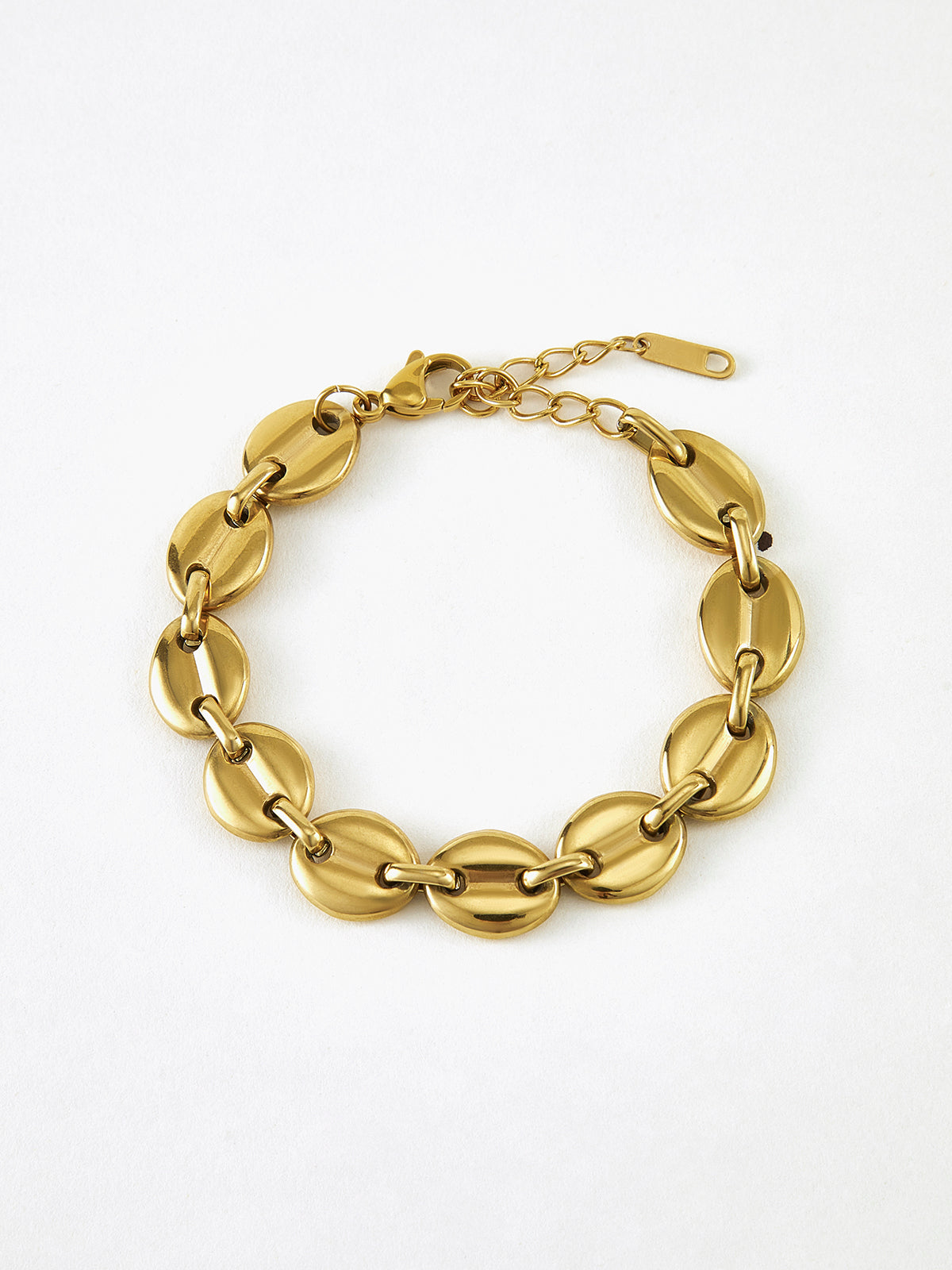 Elegante Gouden Koffieboon Armband