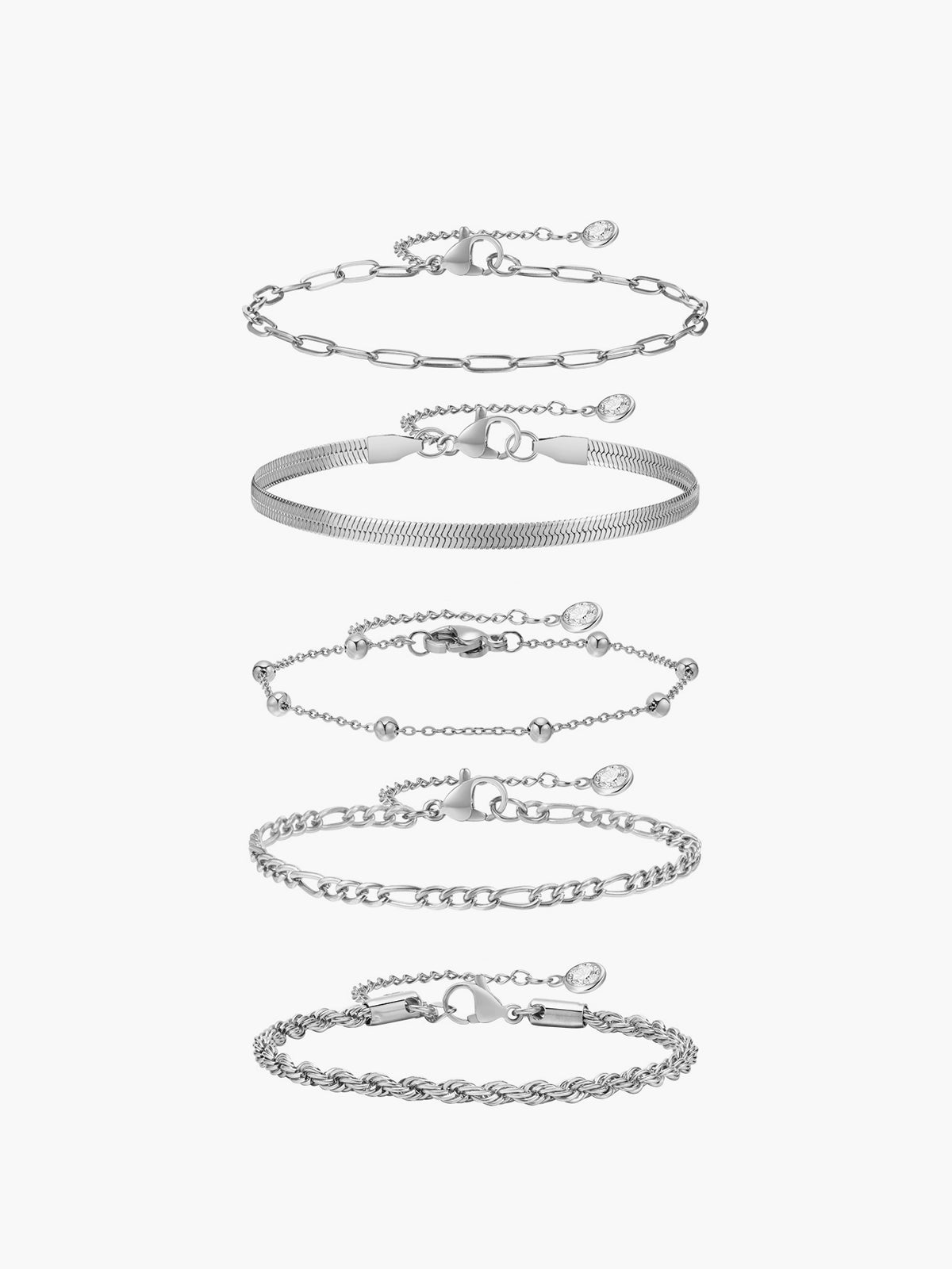 5 stuks Geometrische Gouden Kettingarmband