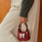 Mini Tote Bag met Strik Flap - Stijlvolle en Compacte Organizer