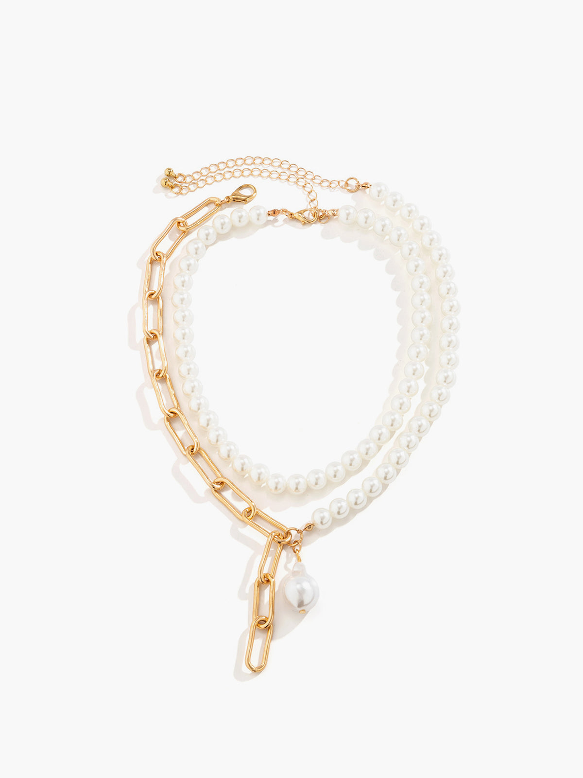Armband van barokparels met parelversiering