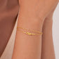 Elegante Dubbele Laag Geknoopte Armband