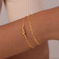 Elegante Dubbele Laag Geknoopte Armband