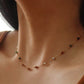 Elegante gekleurde parels ketting