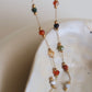 Elegante gekleurde parels ketting