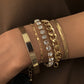 5 stuks Rhinestone Slangenketting Armband