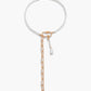 Elegante en trendy geometrische schakelparelketting