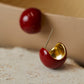 Chunky Kersen Hoepel Oorbellen