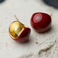 Chunky Kersen Hoepel Oorbellen