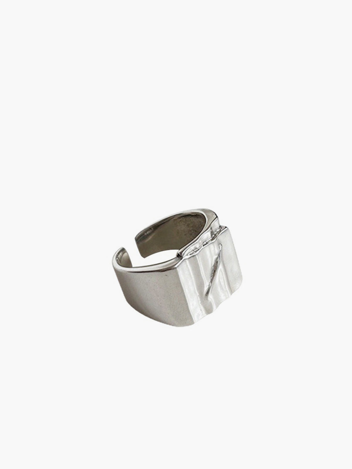 Elegante minimalistische tunnel open ring voor een strakke en moderne uitstraling