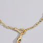 Rhinestone Slang Oorring Ketting