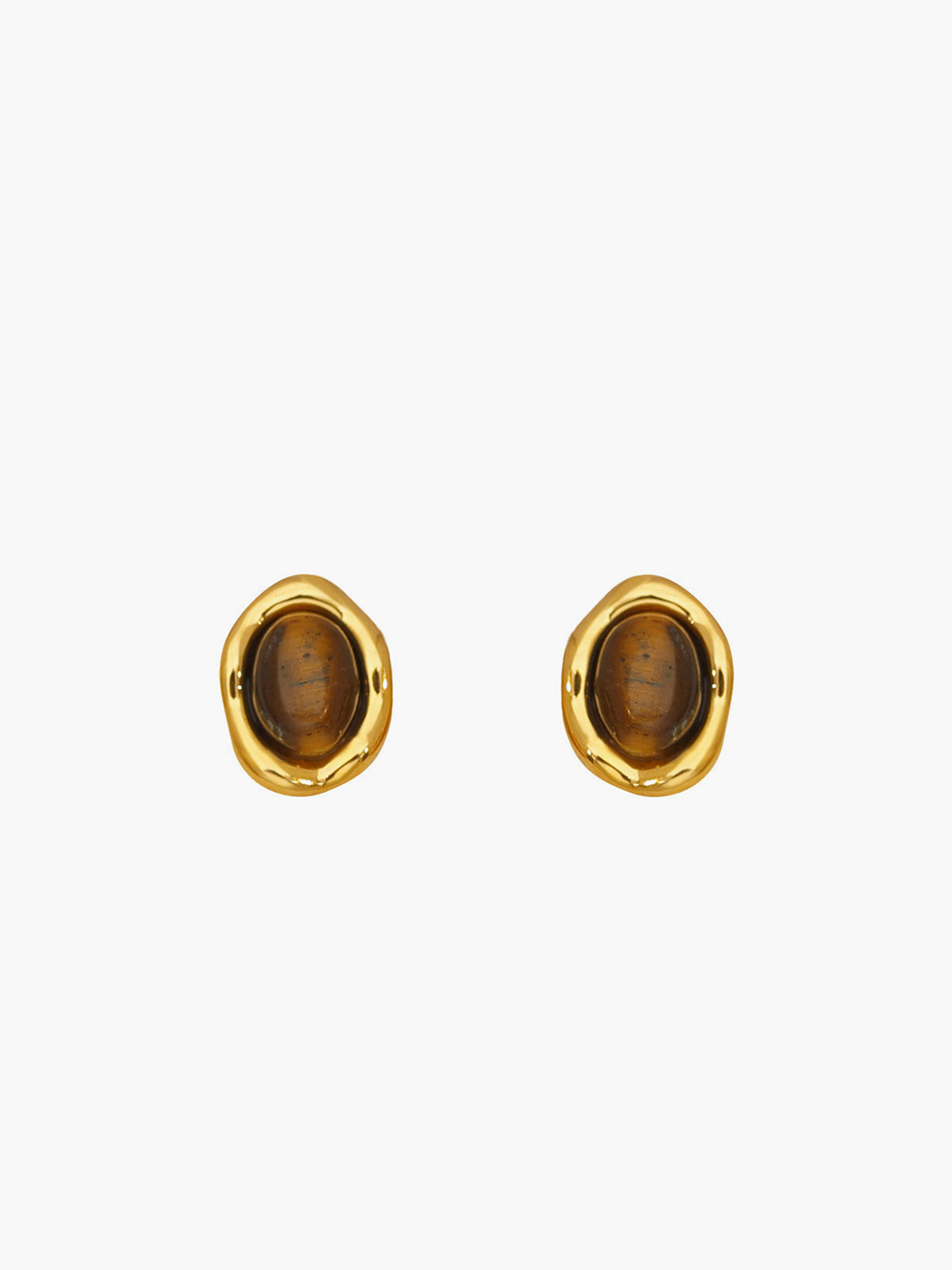 Tijdloze Vintage Tijgeroog Oorbellen voor een Vleugje Elegantie