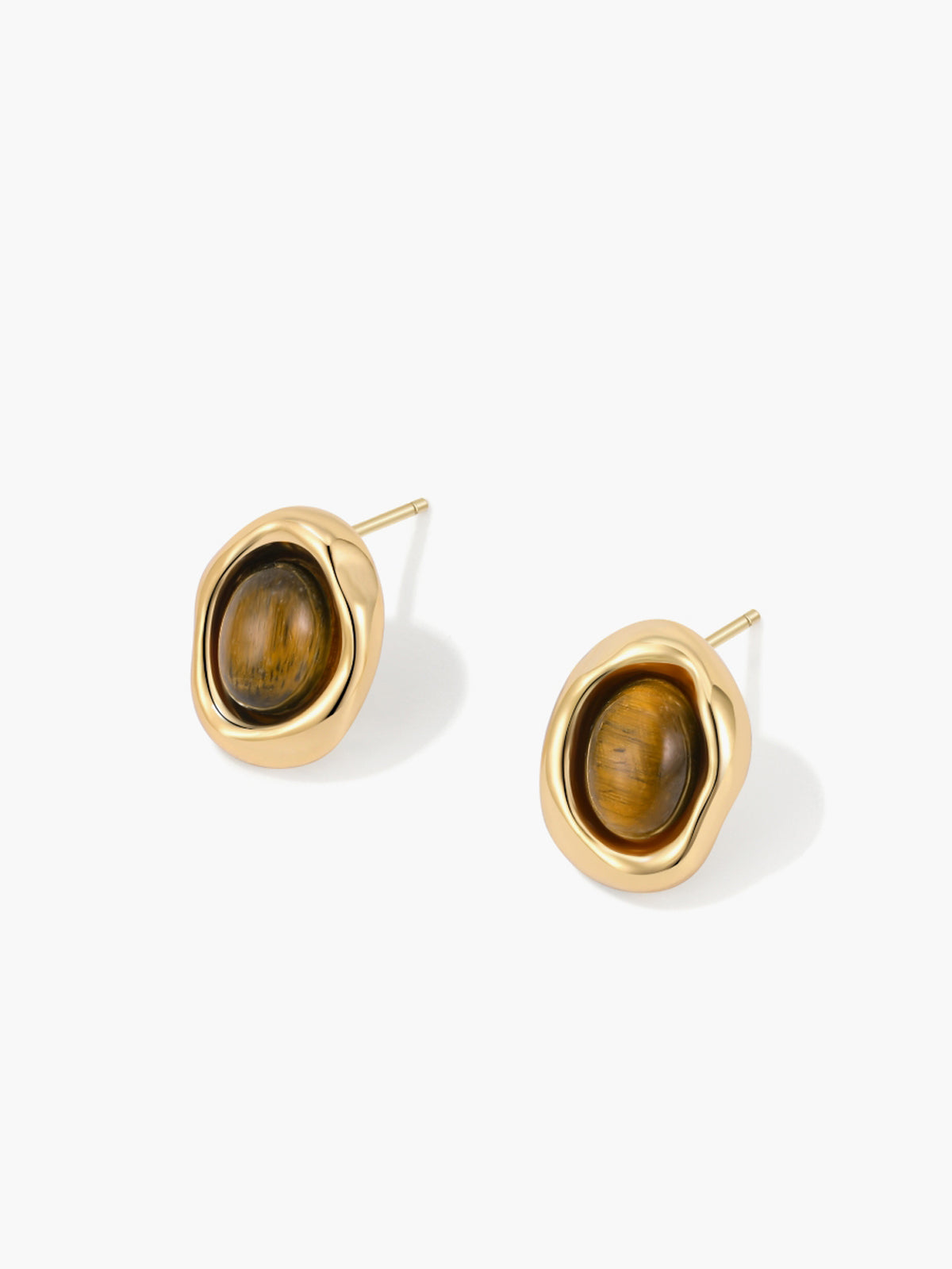 Tijdloze Vintage Tijgeroog Oorbellen voor een Vleugje Elegantie