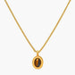 Choker en Pierre Œil de Tigre in Eenvoudige Elegante Stijl