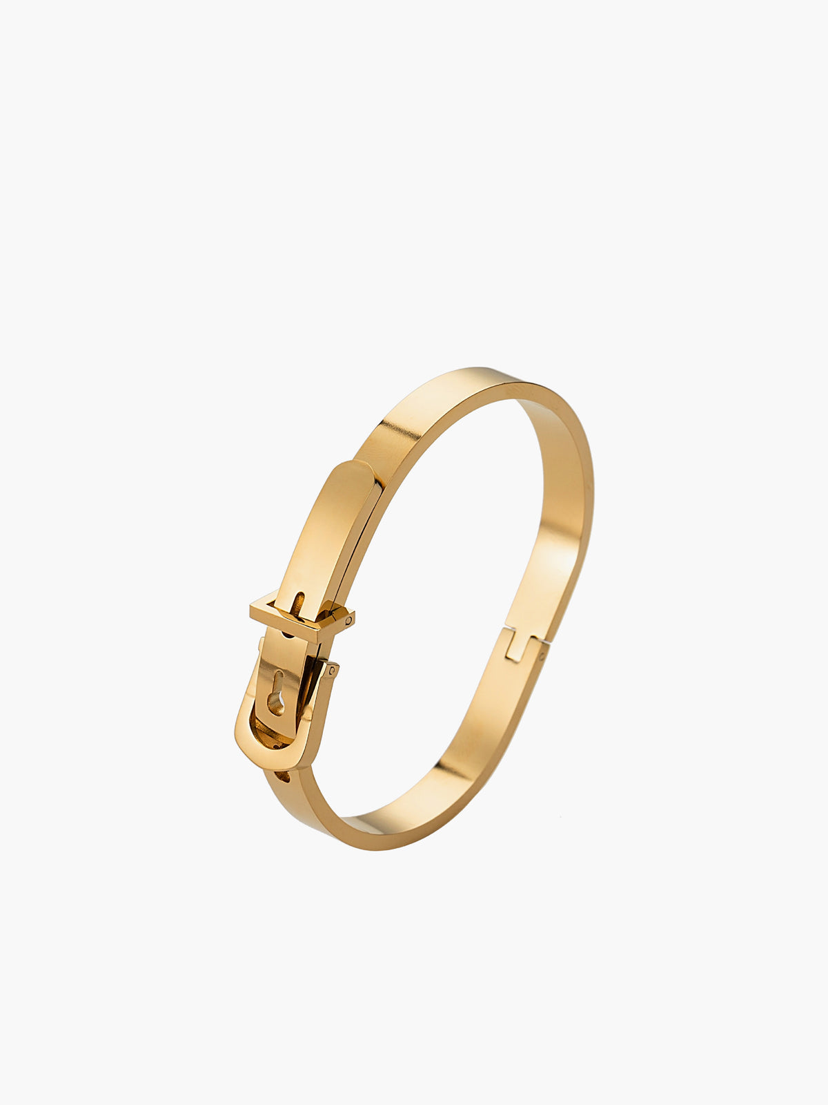 Gesp Armband Goudkleurig – Minimalistische Bangle voor Dames