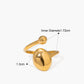 Trendy asymmetrisch open ring voor stijlvolle looks