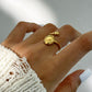 Trendy asymmetrisch open ring voor stijlvolle looks