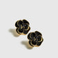 Vintage Camellia Bloem Stud Oorbellen
