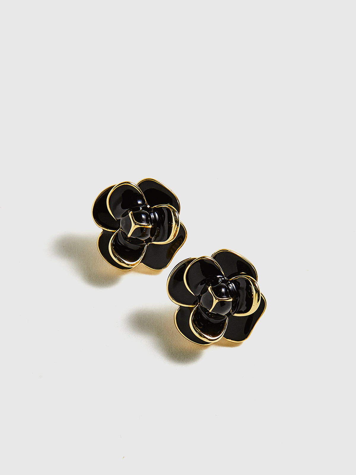 Vintage Camellia Bloem Stud Oorbellen
