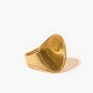 Elegant Twist Ripple Ring