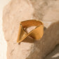 Elegant Twist Ripple Ring
