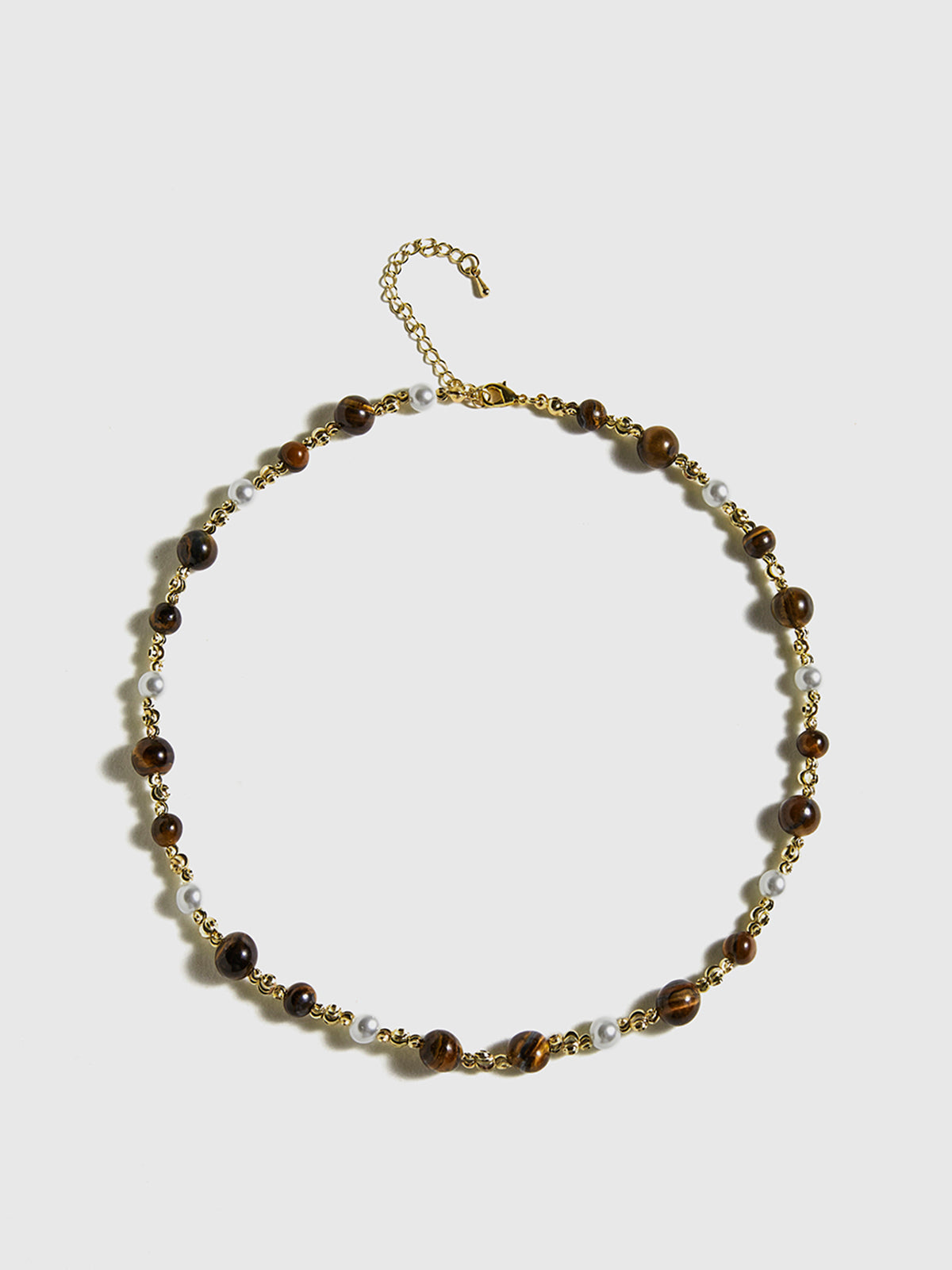 Elegante en trendy tijgeroog ketting