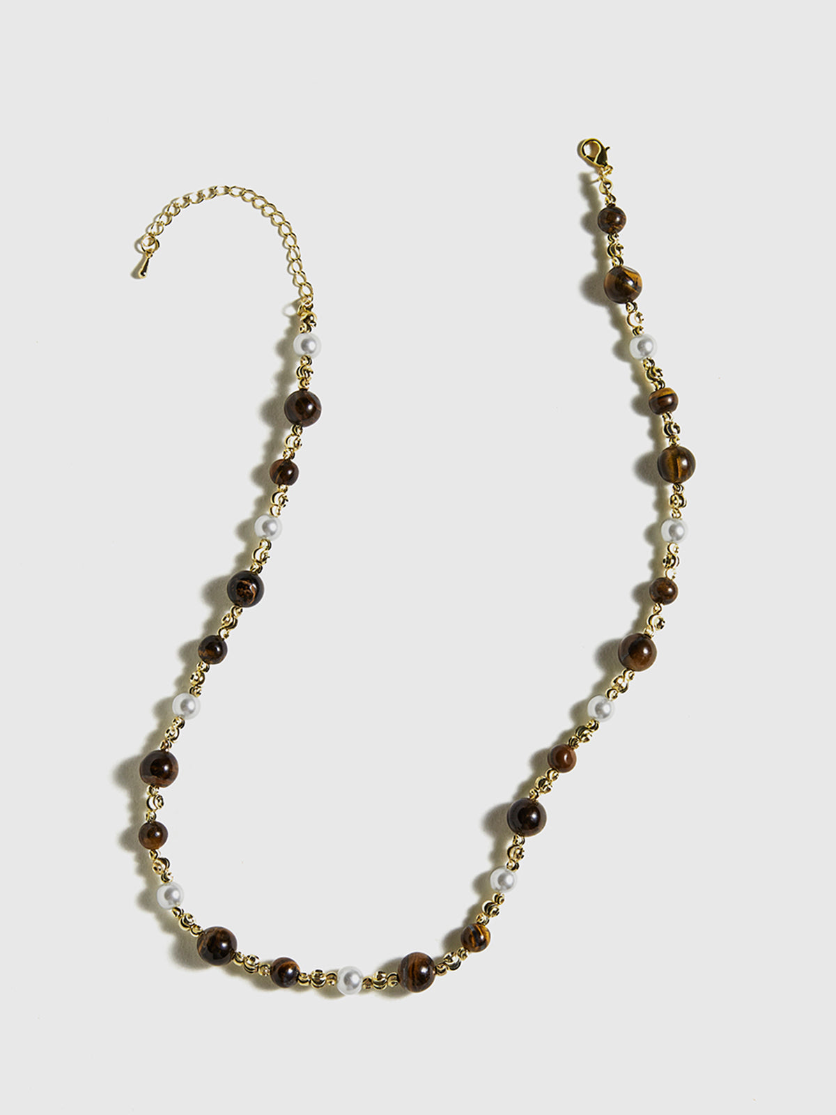 Elegante en trendy tijgeroog ketting