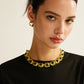 Stijlvolle Vintage Gecakralen Ketting - De Ontmoetingsplek van Elegantie en Soepelheid