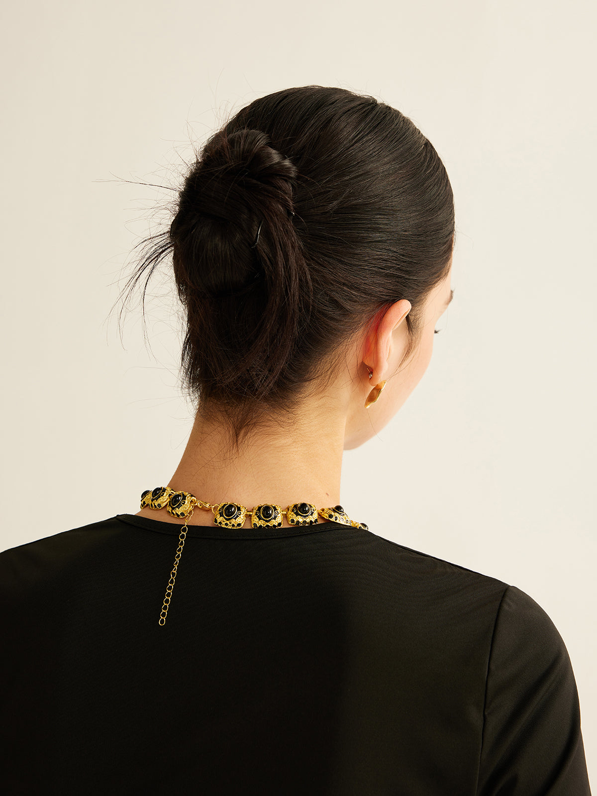 Stijlvolle Vintage Gecakralen Ketting - De Ontmoetingsplek van Elegantie en Soepelheid