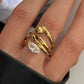 Elegante Twist Ring - Smaakvolle en Chic Sieraden voor Elke Gelegenheid