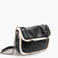 Elegante Flap Textured Fleece Schoudertas voor Stijlvol Comfort