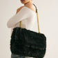 Elegante tas met grootruimte fuzzy-flap voor stijlvolle opbergruimte