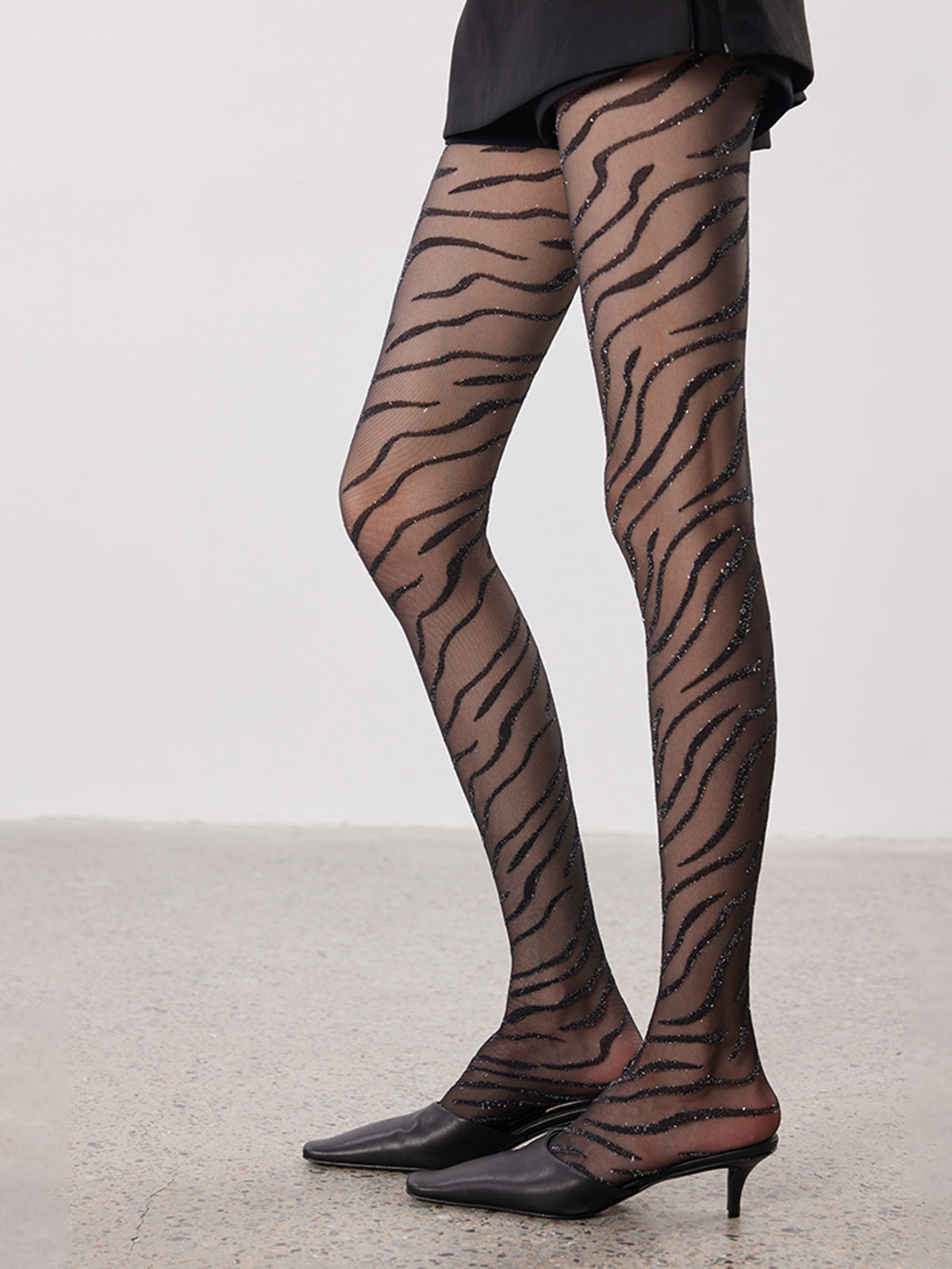 Zebramotief pantybedekking voor een trendy en gedurfd uiterlijk