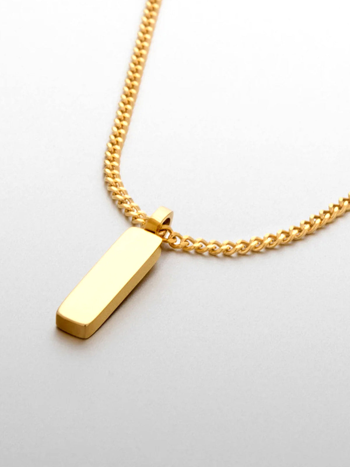 Grappige gouden gestreepte hanger ketting