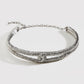 Retro metalen choker met tordelige textuur voor een unieke vintage stijl