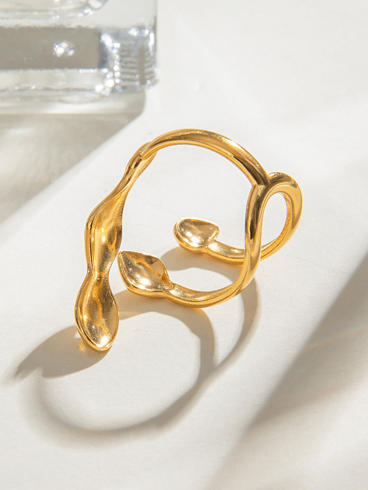 Aanpasbare Liquid Lava-ring, open en met unieke stijl