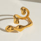 Aanpasbare Liquid Lava-ring, open en met unieke stijl
