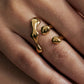 Aanpasbare Liquid Lava-ring, open en met unieke stijl