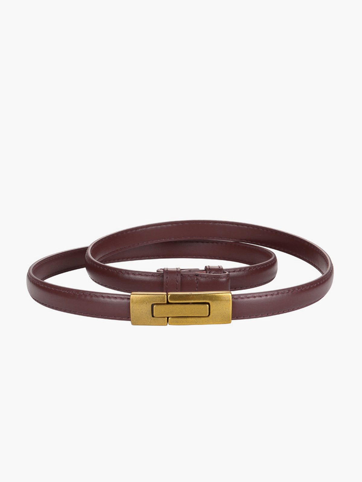 Elegante Vintage Slanke Riem met Magnetische Gesp