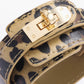 Leopardprint leren armband
