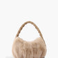Fluwelen Gevoerde Band Fluffy Schoudertas voor stijlvolle comfort