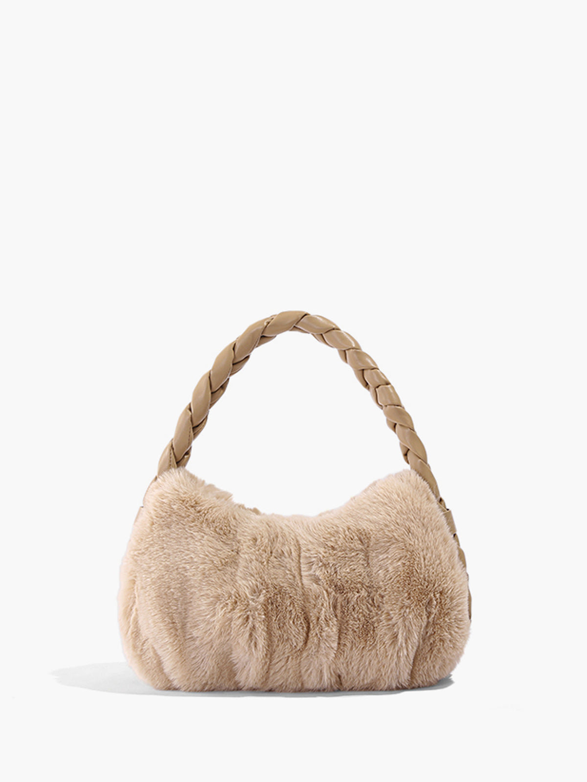Fluwelen Gevoerde Band Fluffy Schoudertas voor stijlvolle comfort