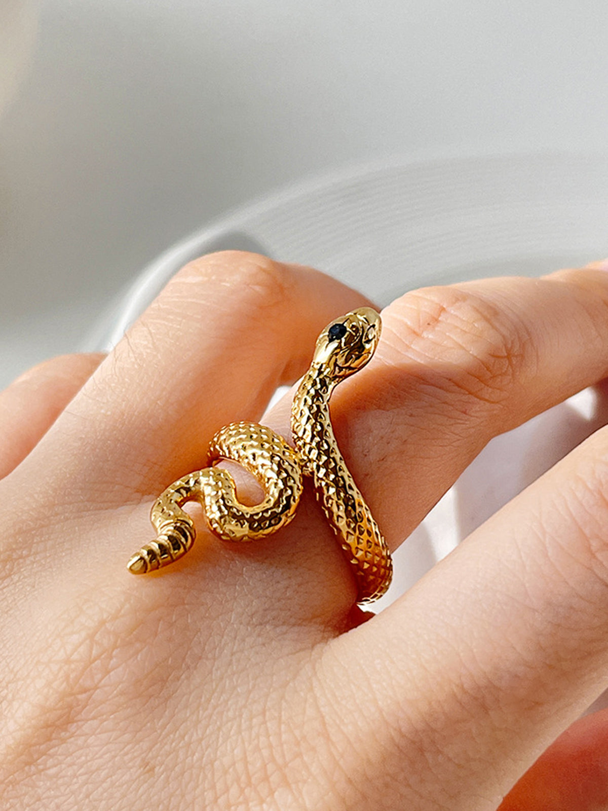 Stijlvolle Open Slang Ring