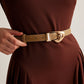 Veelzijdige Buckle Slim Leren Riem