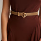 Veelzijdige Buckle Slim Leren Riem