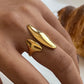 Elegante open asymmetrische ring