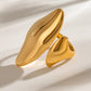 Elegante open asymmetrische ring